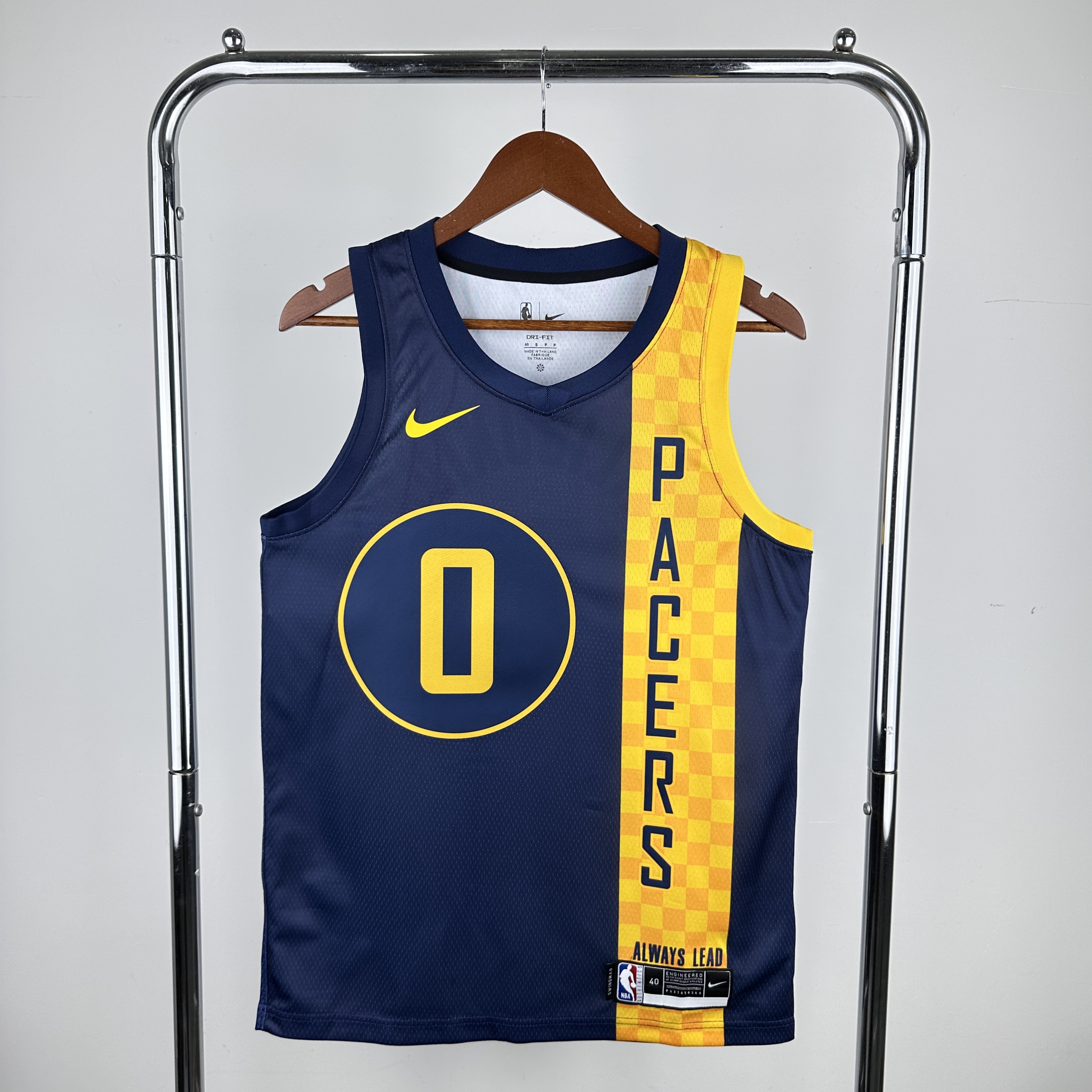 Men Indiana Pacers #0 Haliburton Blue City Edition Nike 2024 NBA Jersey->indiana pacers->NBA Jersey